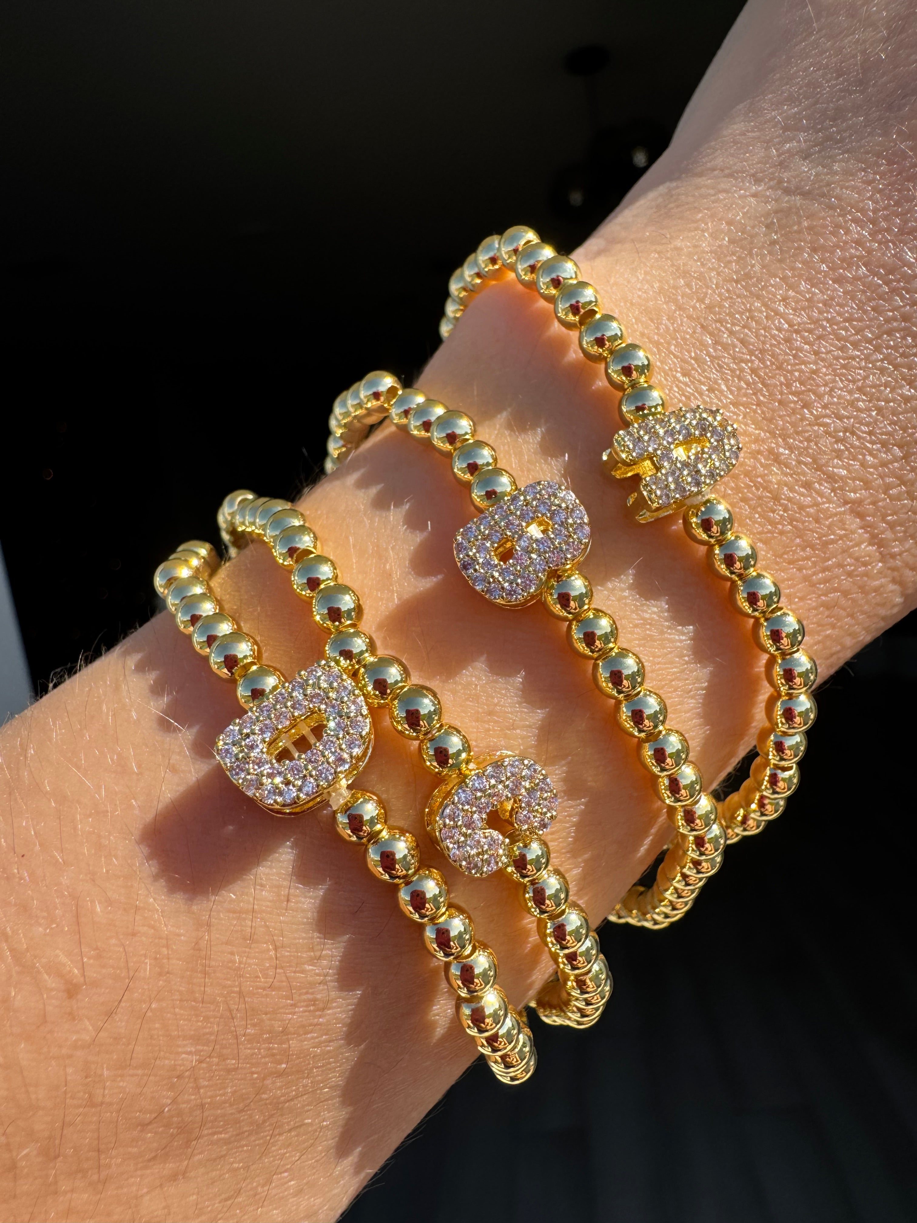 Initial Zirconia Bracelets