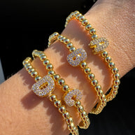 Initial Zirconia Bracelets