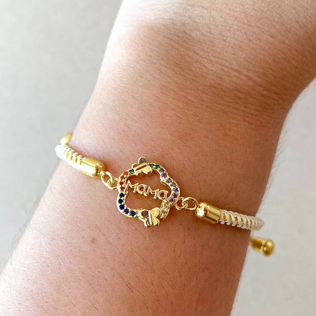 Mama 🦋 Charm Cream color Bracelet