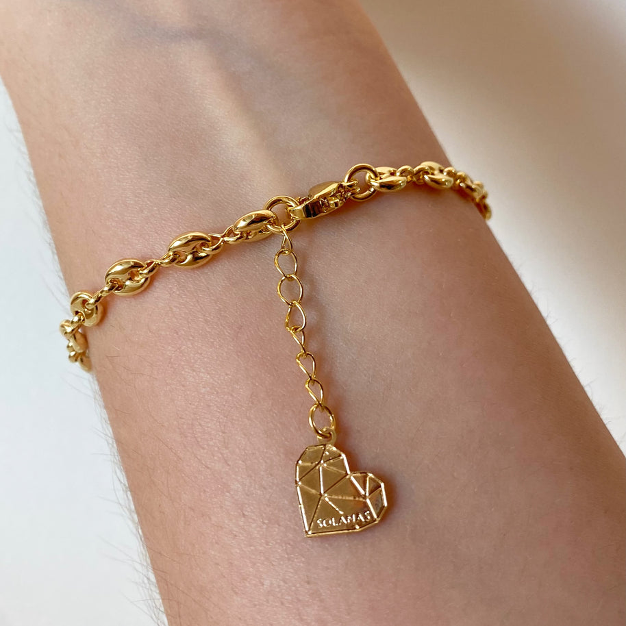Little Coffee Grain Golden Bracelet