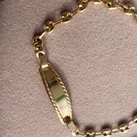 Esclava bebe Grano de Cafe 18K