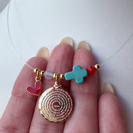 St. Benedict & Our Father Ghost Style Necklace