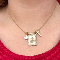 Dr Jose Gregorio Hernandez Scapular Gold Chain