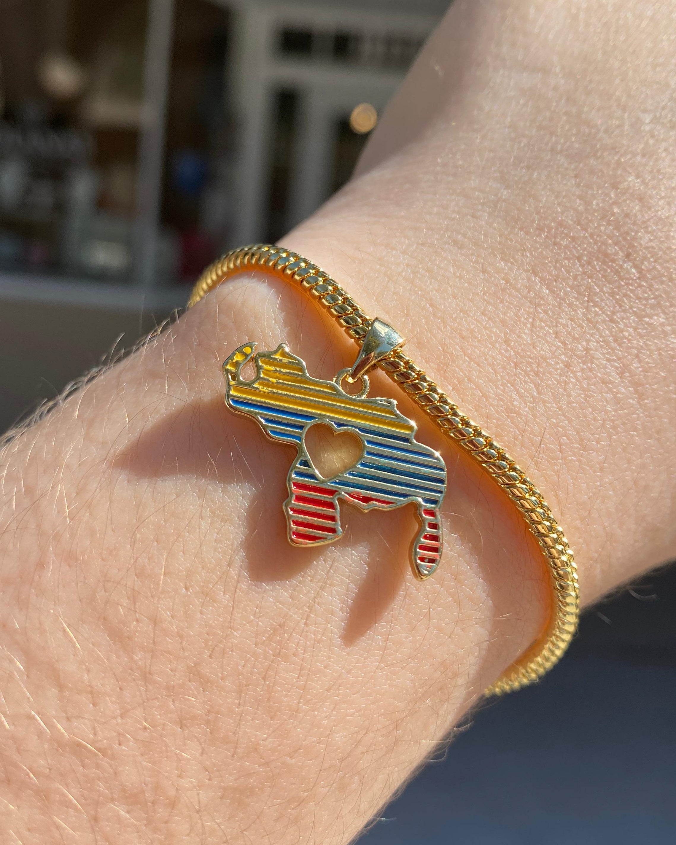 Venezuela Tricolor Charm Bracelet