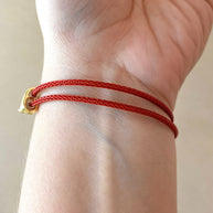 3 Evil Eye Adjustable Red Bracelet