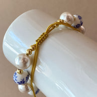 Carmen Virgin Pearls Scapular Adjustable Bracelet