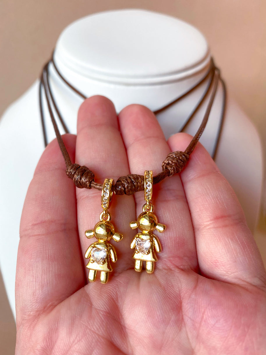 Kids Adjustable Leather Necklaces