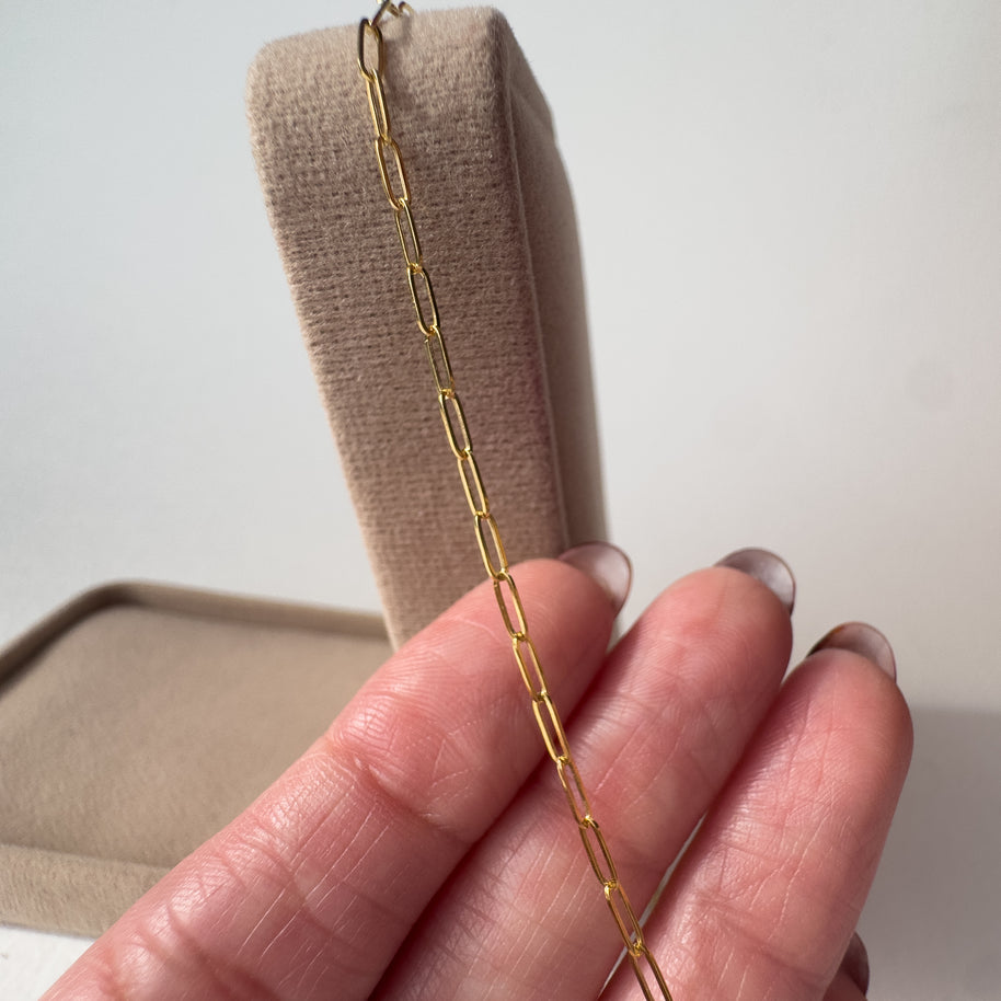 Paperclip 18K Gold Chain