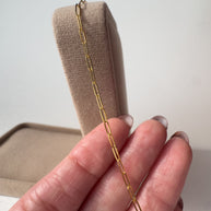 Paperclip 18K Gold Chain