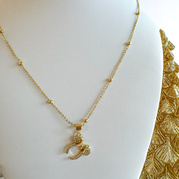 Cadena Minnie Balines Dorados