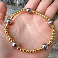 Pulseras Elásticas Balines Only Gold & Silver