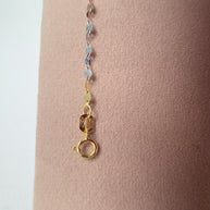 Tricolor Shine 18K Italian Gold Chain