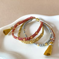 3 Layers Style 3 Gold Adjustable Bracelet