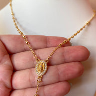 Golden Shiny Balls Guadalupe Rosary