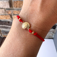 Saint Benedict Adjustable Red Thread