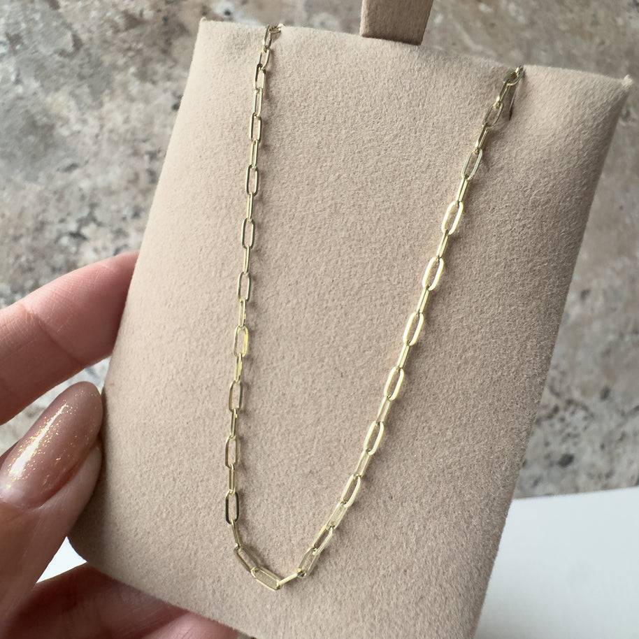 Paper Click 14k Solid Gold Bracelet