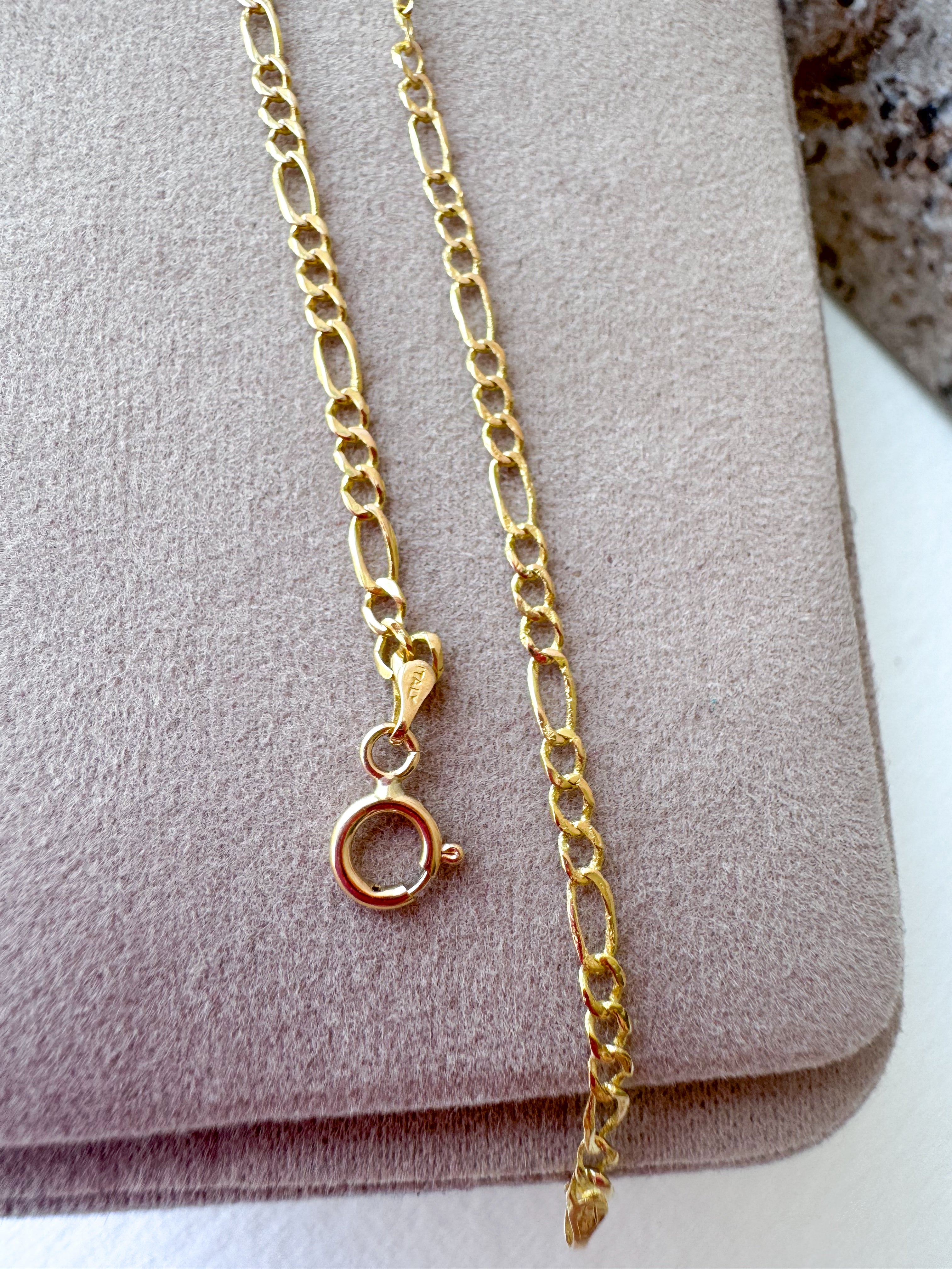 Golden Thin 3 in 1 Style 18k Gold Bracelet