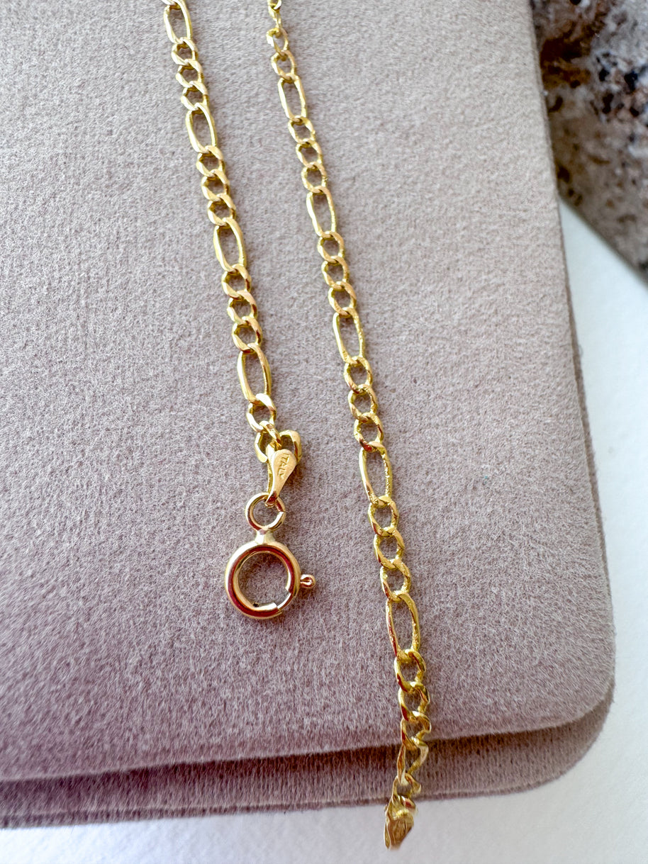 Golden Thin 3 in 1 Style 18k Gold Bracelet