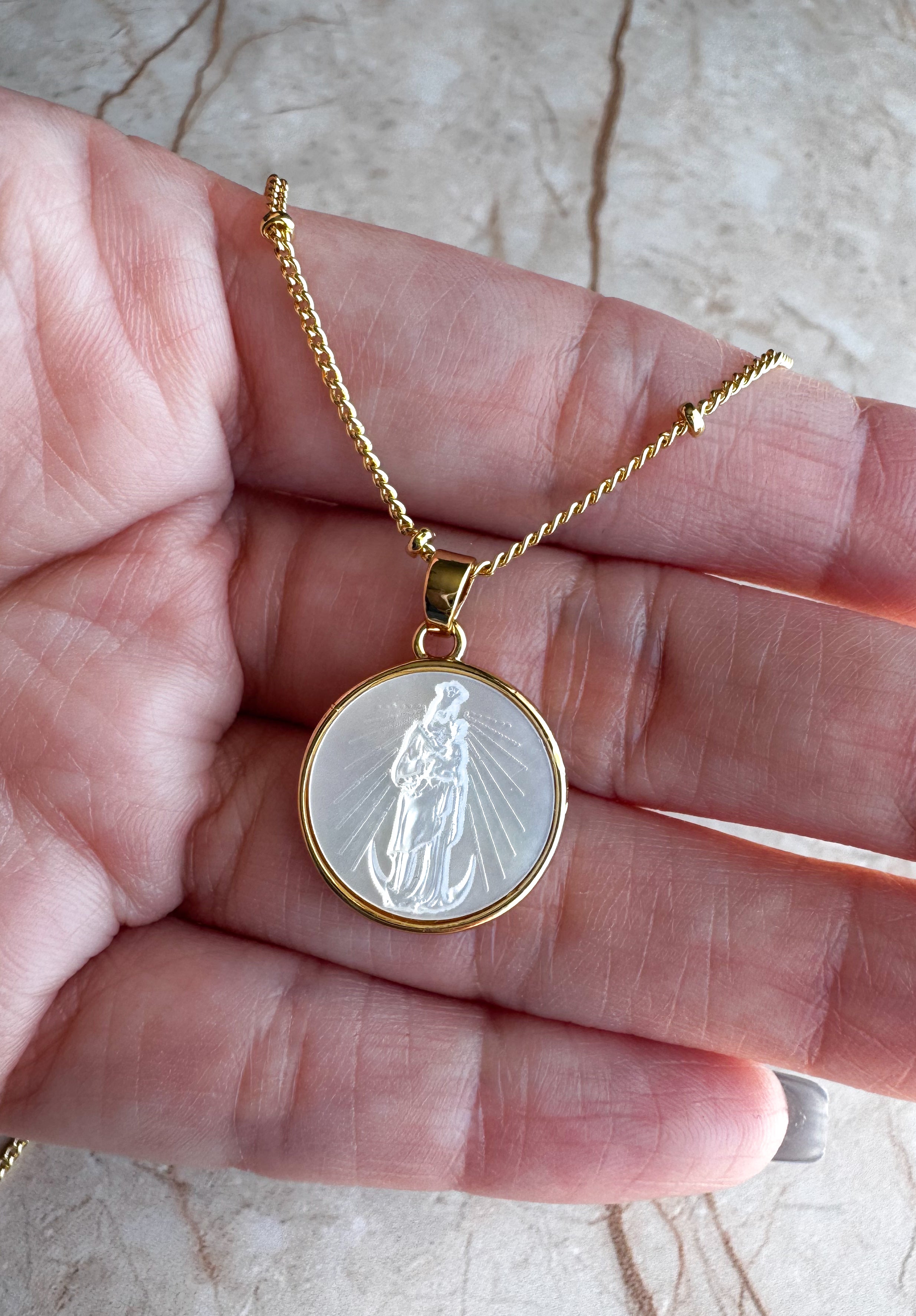 Virgin of the Chinita Necklace