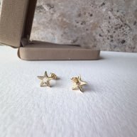 Stars Topitos 18K Solid Gold Earrings
