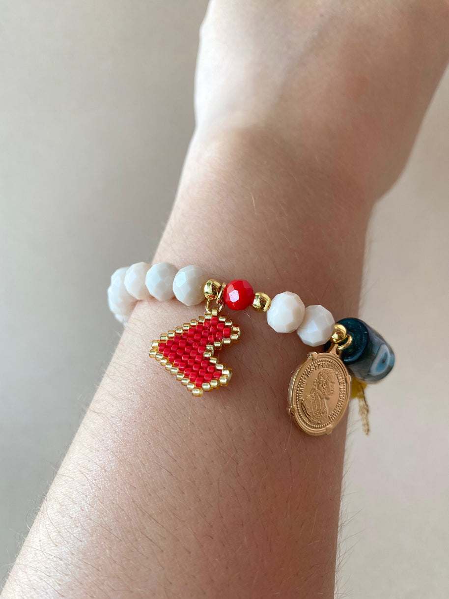 Lucky Charms Style Elastic Bracelet