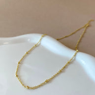 Little Square Links Plain Golden Chain