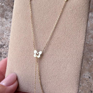 Butterfly Chain 18k Italian Gold Necklace