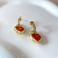 Red Heart Earrings