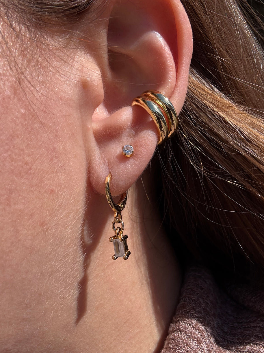 2 Layers Golden Ear Cuff