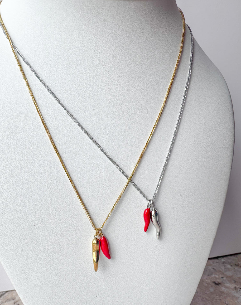 Cornicello Steel Necklace