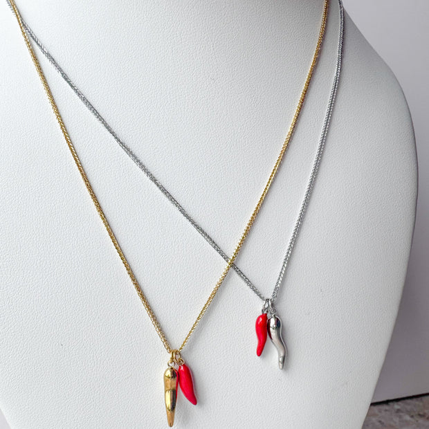 Cornicello Steel Necklace