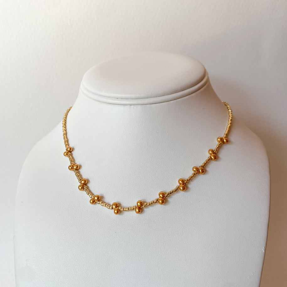 Golden Drop Styles Miyuki Choker Necklace