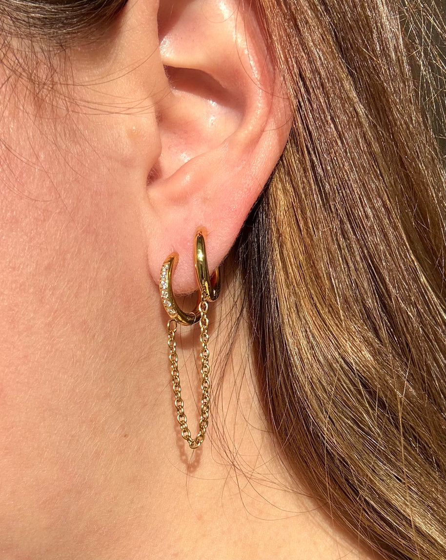 2 Hoops Style Earrings