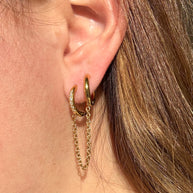 2 Hoops Style Earrings