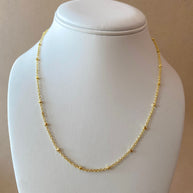 Little Square Links Plain Golden Chain