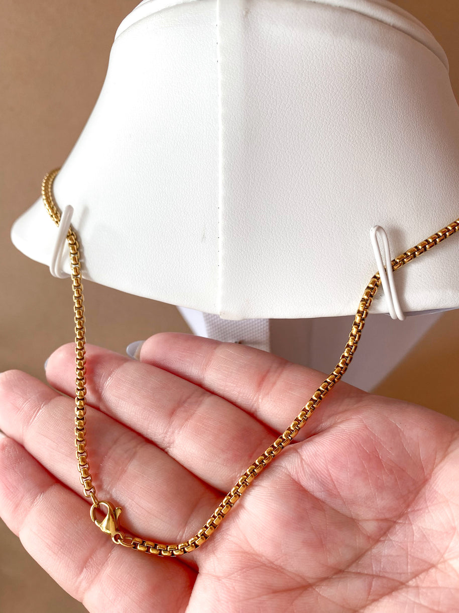 Golden & Silver Cross Large Men Necklace