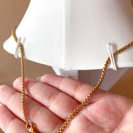 Golden & Silver Cross Large Men Necklace