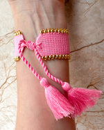 Load image into Gallery viewer, Pulsera Ajustable DIOS Rosada
