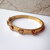 Brazalete Acero Flores