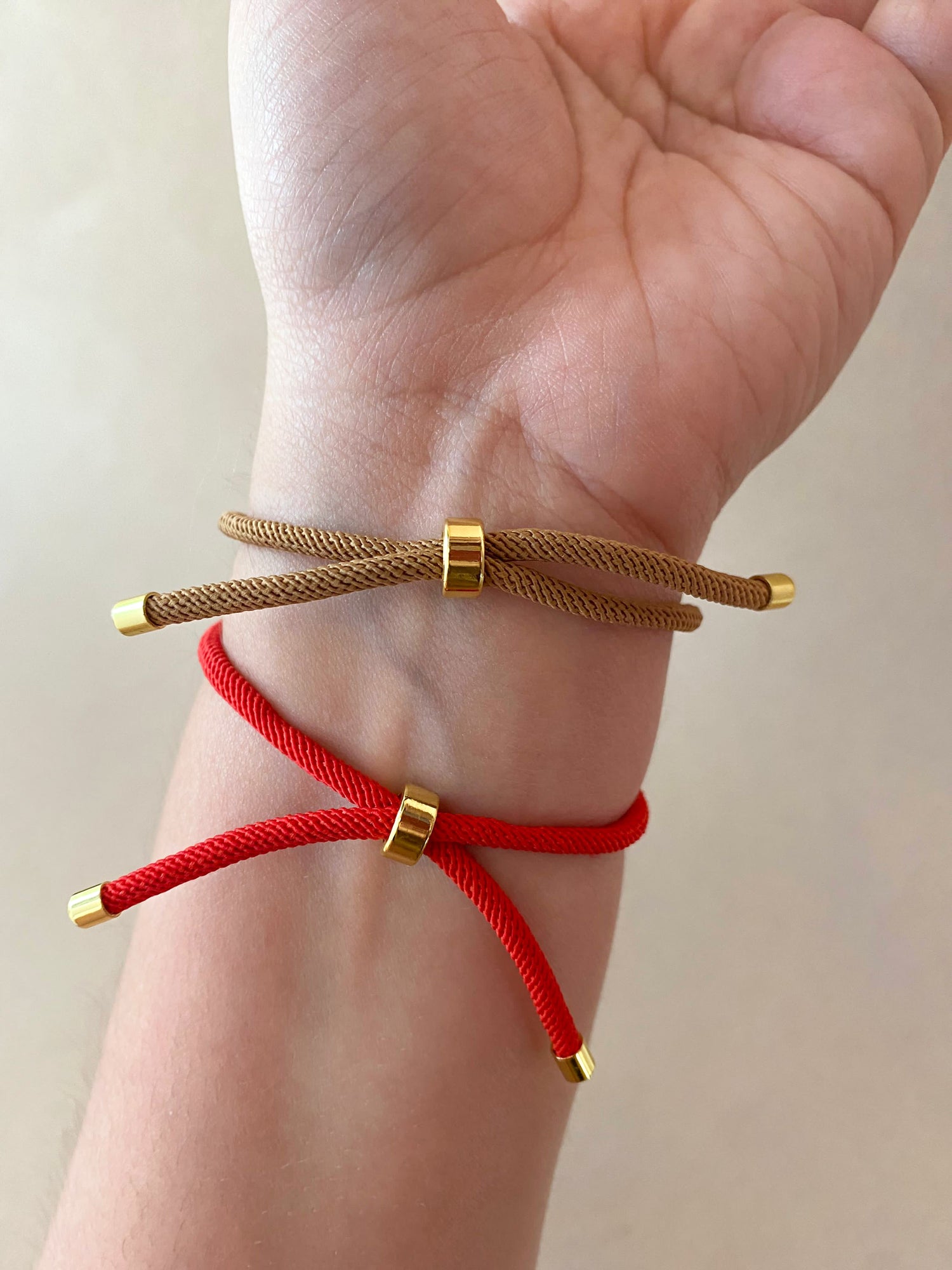 Crystals Holy Spirit Charm in Red or Brown Adjustable Bracelets