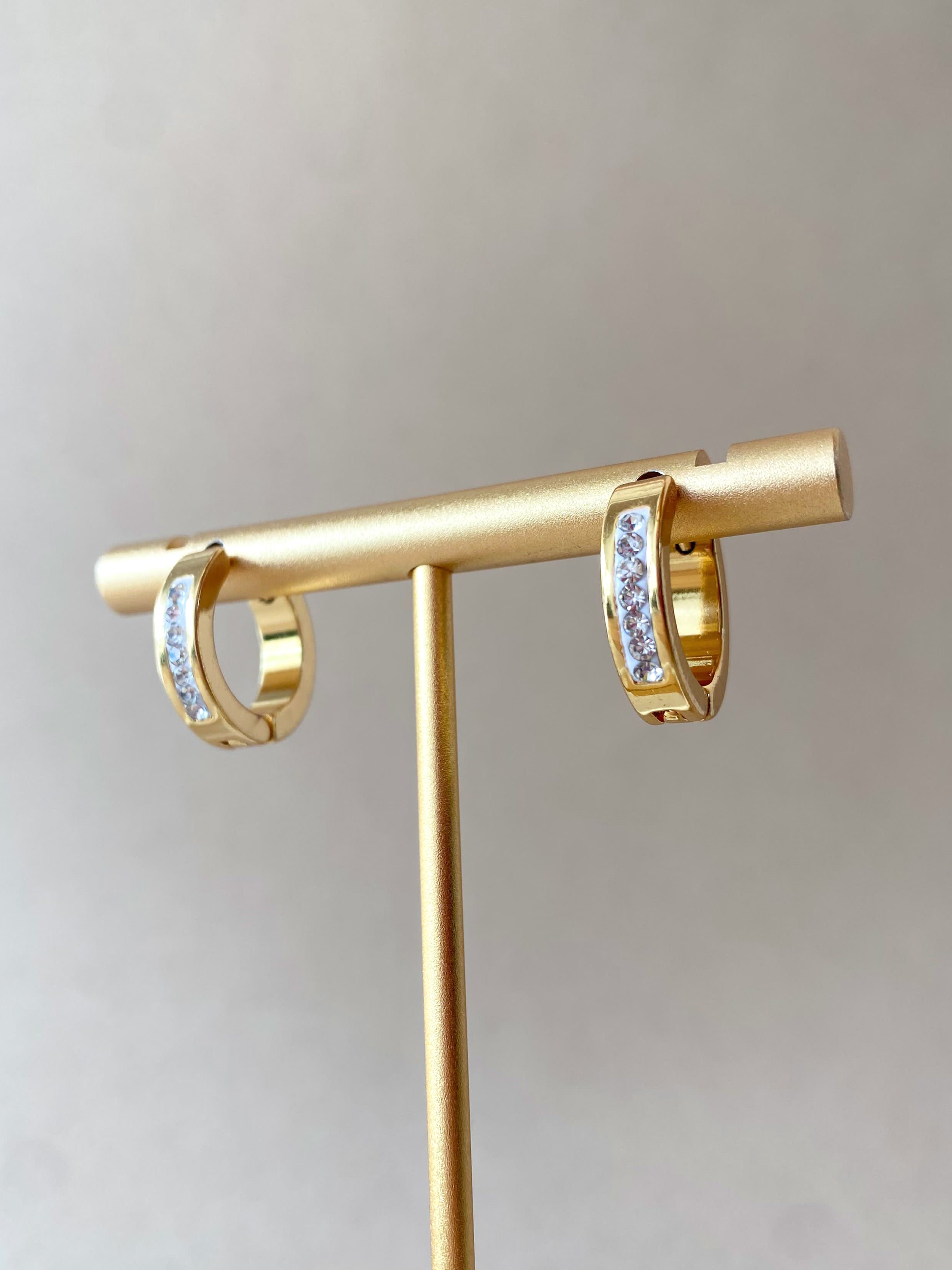 Little Crystal Steel Hoops