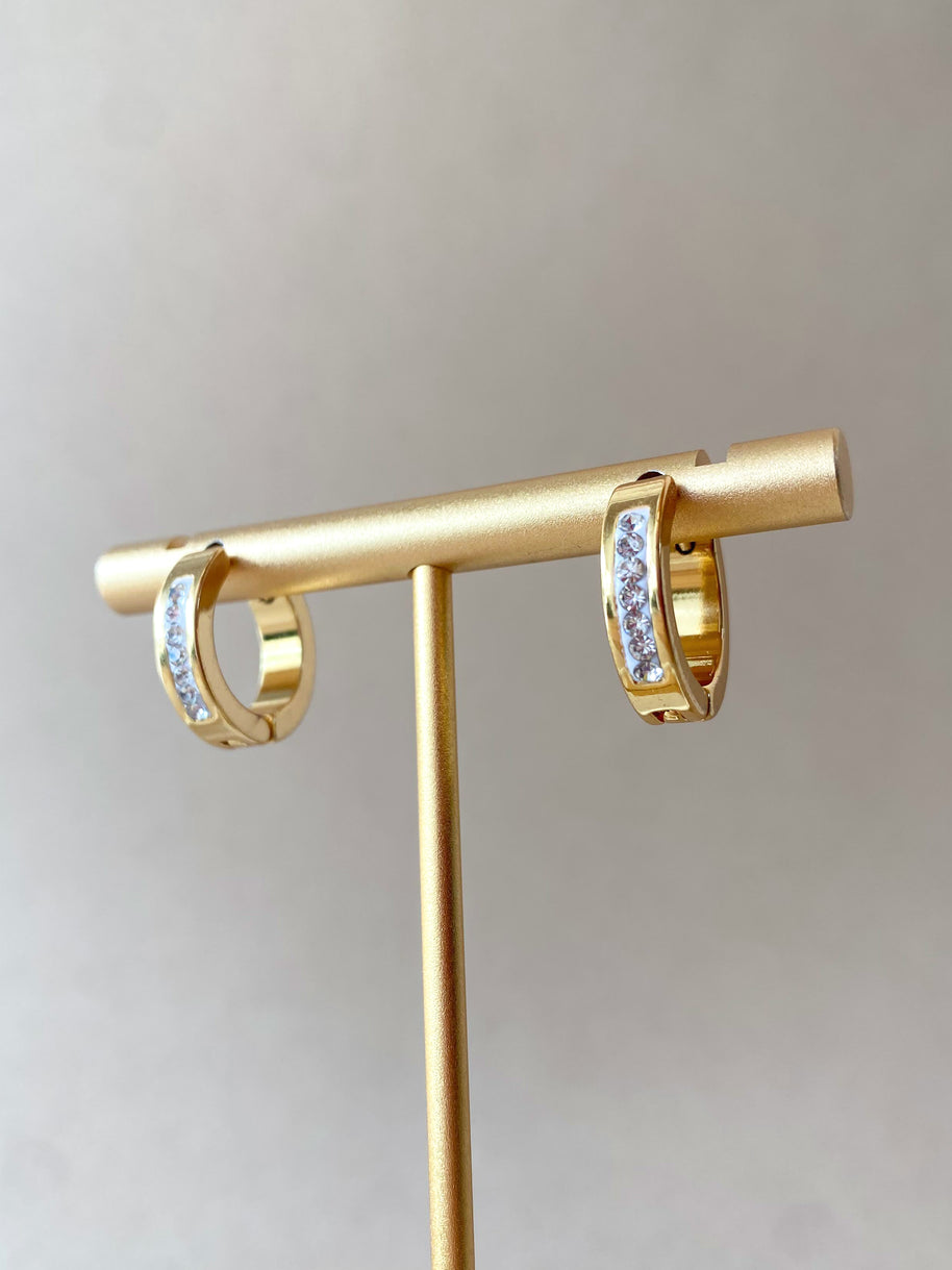 Little Crystal Steel Hoops