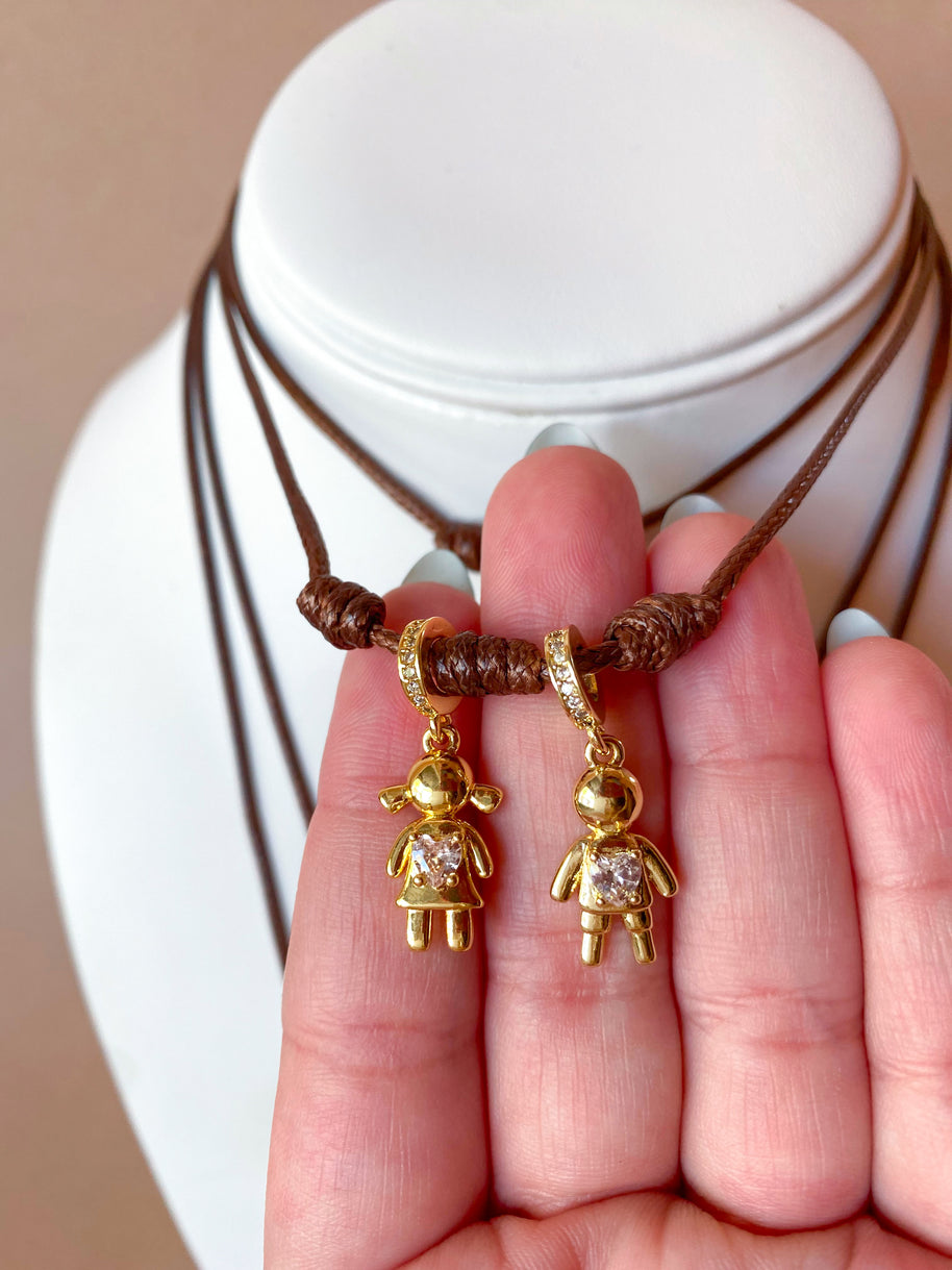 Kids Adjustable Leather Necklaces