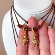 Kids Adjustable Leather Necklaces
