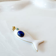 White & Multicolor Fishes Charms