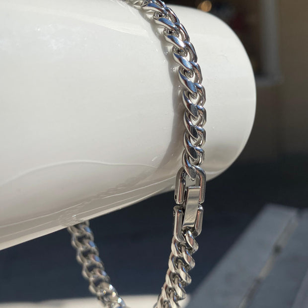 Silver Thin Links Bracelets for Men