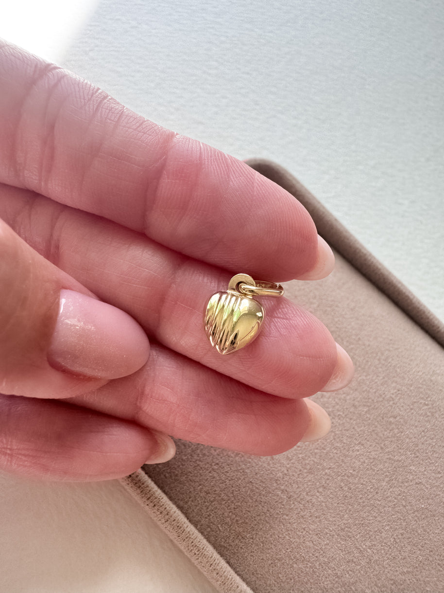 Little Heart 14k Solid Gold Charm