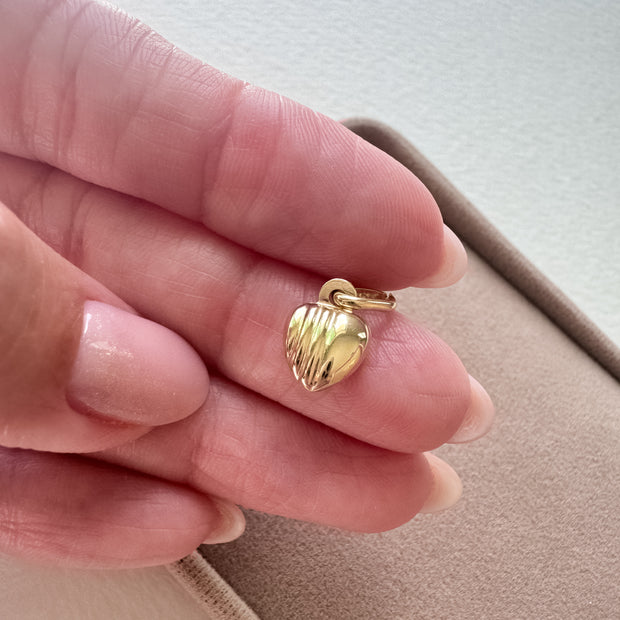 Little Heart 14k Solid Gold Charm