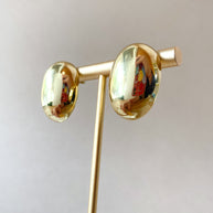 Golden Steel Drop Big Shape Earrings