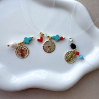 St. Benedict & Our Father Ghost Style Necklace